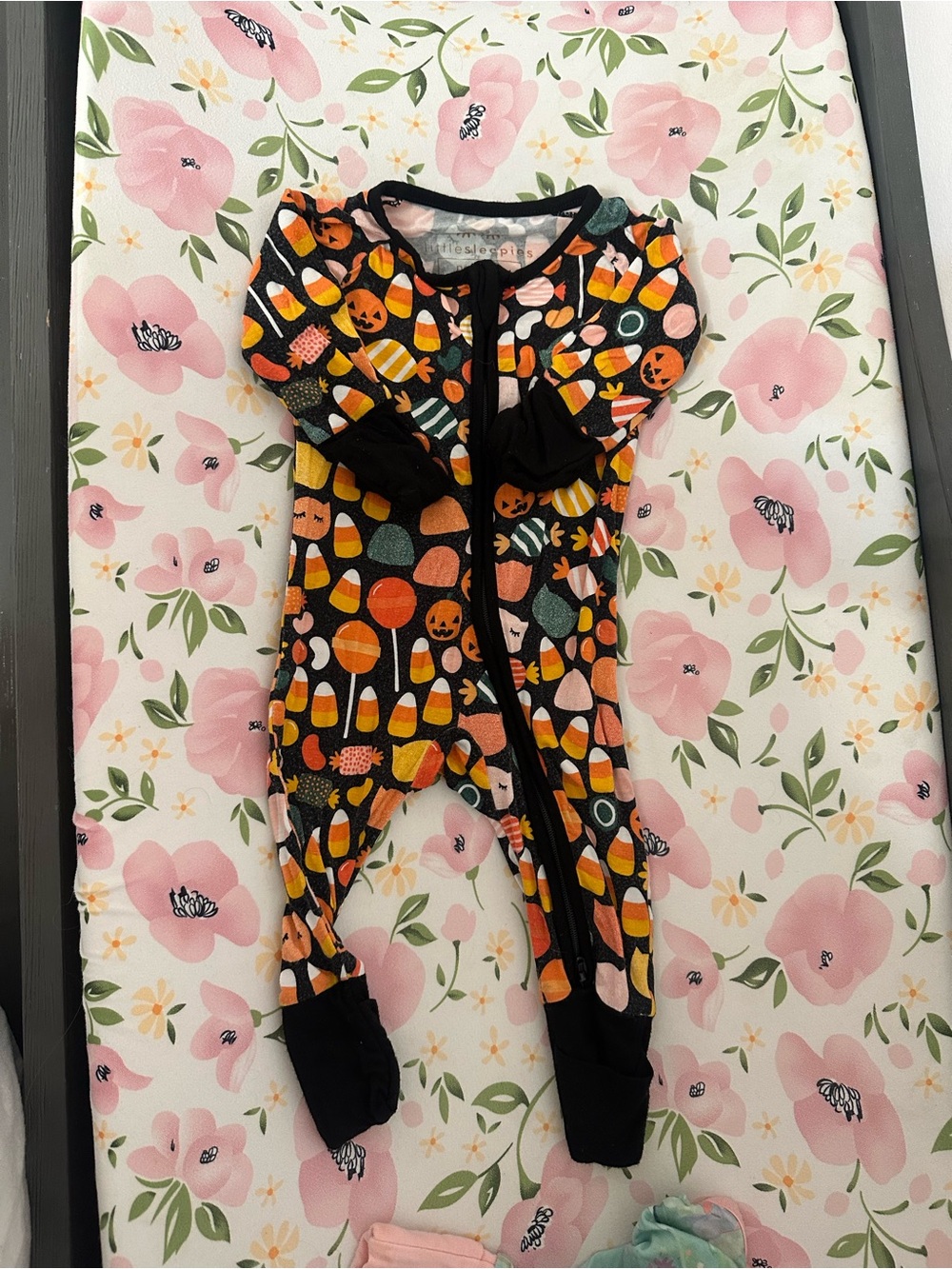 Little Sleepies Halloween Candy Zippy Newborn GUC